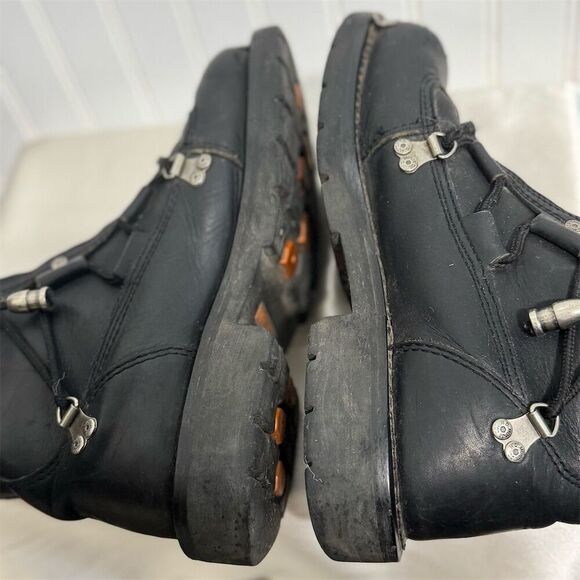 Harley‑Davidson Black Leather Harness Motorcycle Boots 9 Biker Grunge Moto - Picture 8 of 10